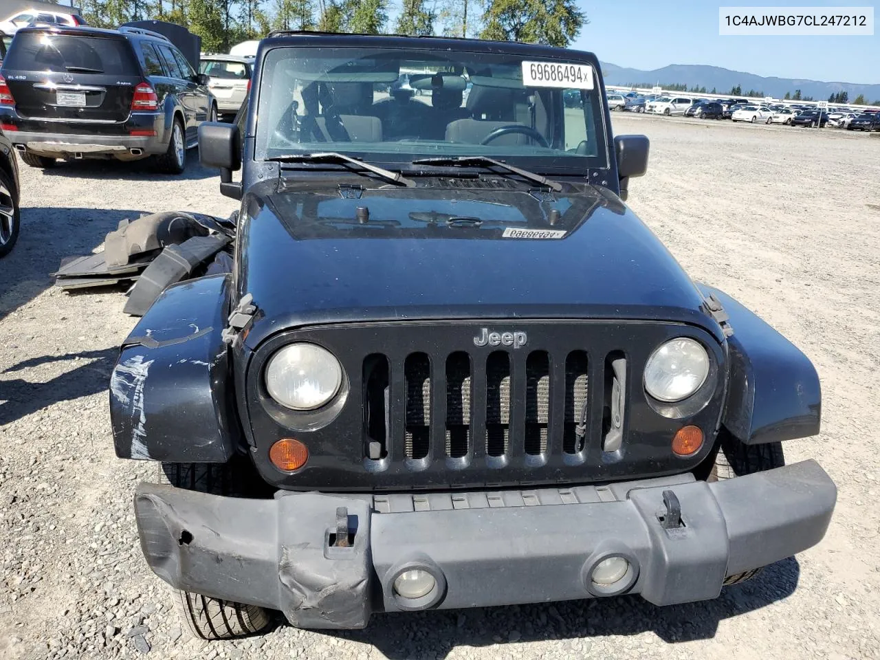 2012 Jeep Wrangler Sahara VIN: 1C4AJWBG7CL247212 Lot: 69686494