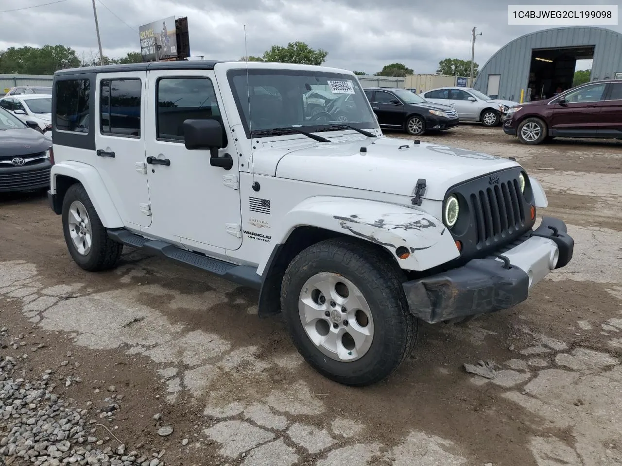 1C4BJWEG2CL199098 2012 Jeep Wrangler Unlimited Sahara