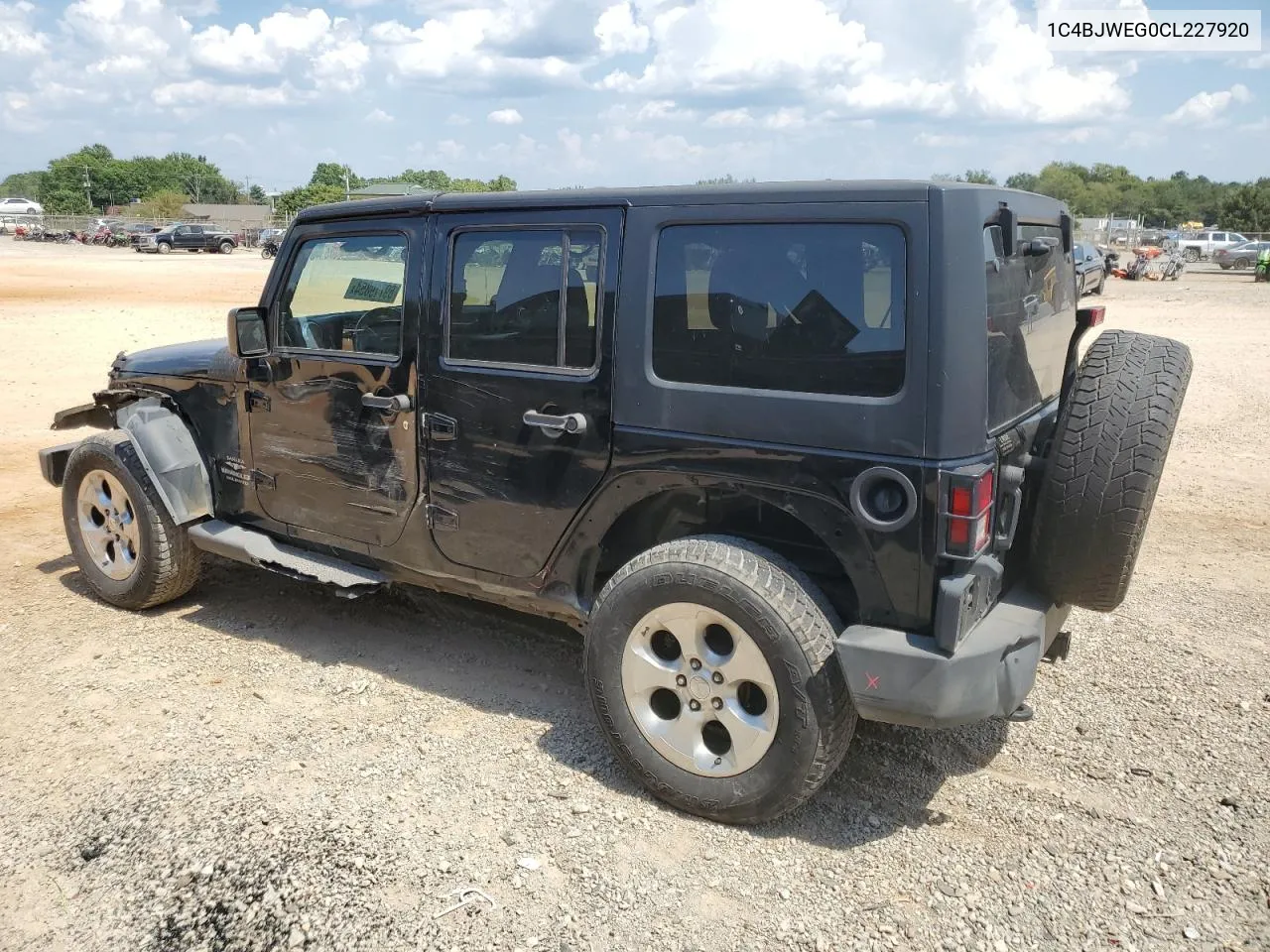 2012 Jeep Wrangler Unlimited Sahara VIN: 1C4BJWEG0CL227920 Lot: 69719854