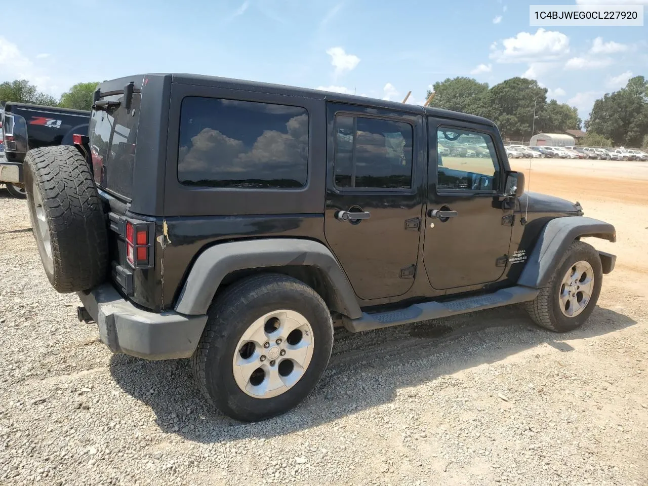 2012 Jeep Wrangler Unlimited Sahara VIN: 1C4BJWEG0CL227920 Lot: 69719854