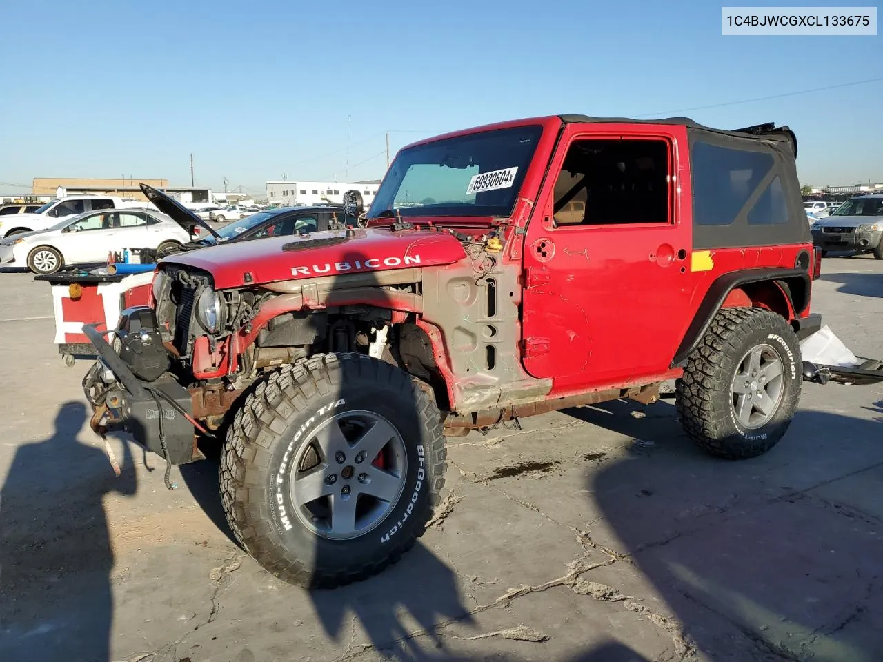 2012 Jeep Wrangler Rubicon VIN: 1C4BJWCGXCL133675 Lot: 69930604