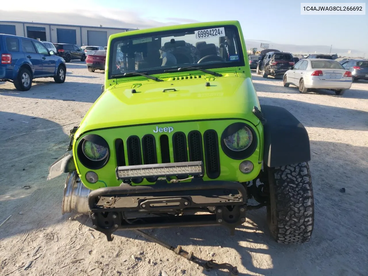 2012 Jeep Wrangler Sport VIN: 1C4AJWAG8CL266692 Lot: 69994224