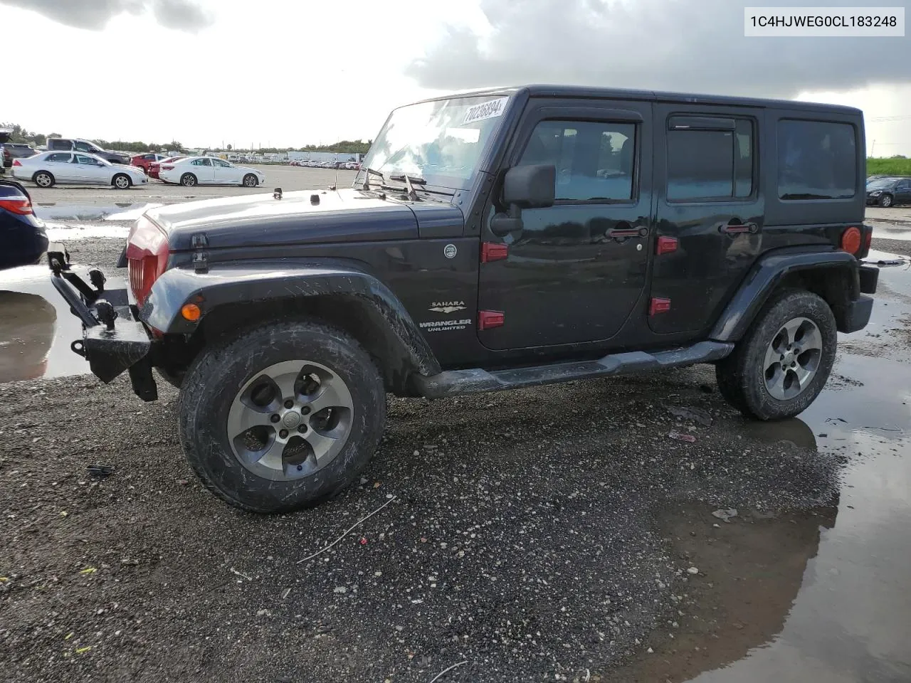 2012 Jeep Wrangler Unlimited Sahara VIN: 1C4HJWEG0CL183248 Lot: 70236894