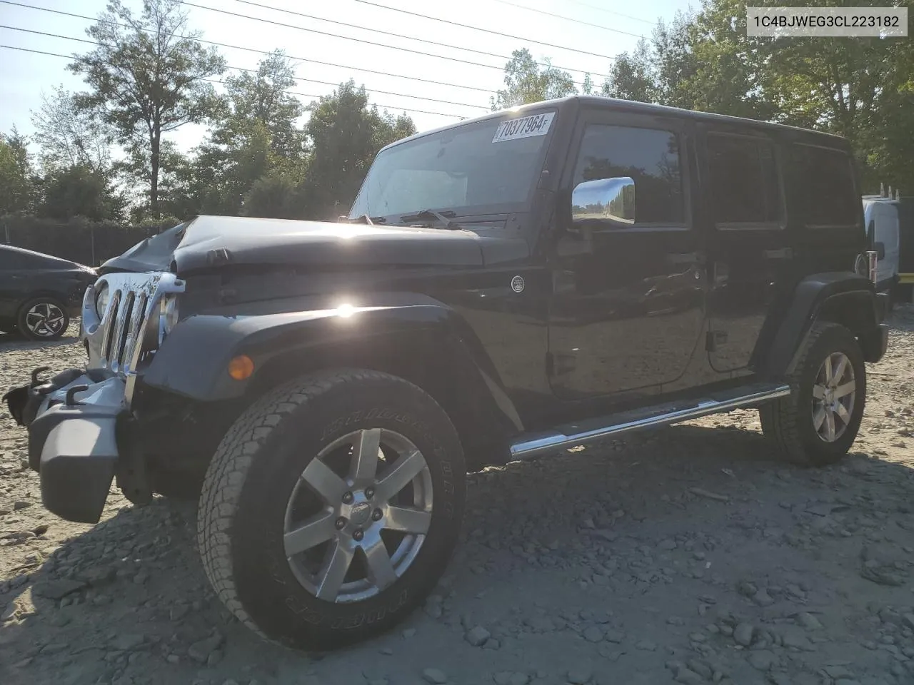 2012 Jeep Wrangler Unlimited Sahara VIN: 1C4BJWEG3CL223182 Lot: 70377964