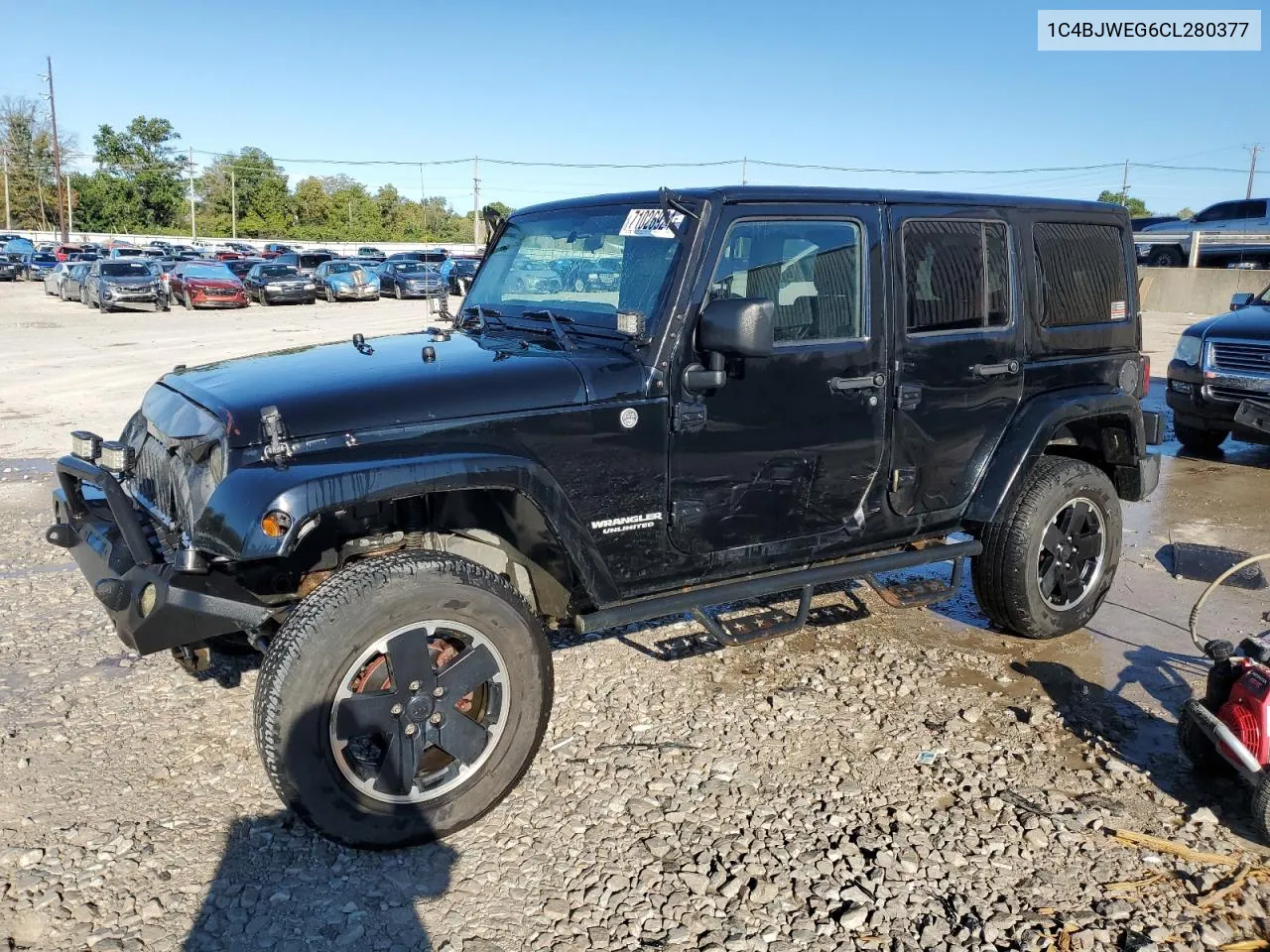 2012 Jeep Wrangler Unlimited Sahara VIN: 1C4BJWEG6CL280377 Lot: 71026924