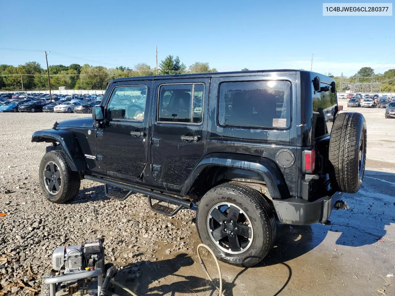 2012 Jeep Wrangler Unlimited Sahara VIN: 1C4BJWEG6CL280377 Lot: 71026924