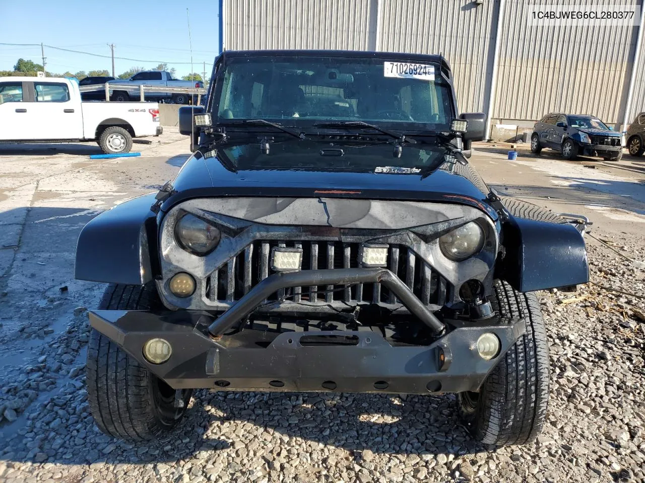 2012 Jeep Wrangler Unlimited Sahara VIN: 1C4BJWEG6CL280377 Lot: 71026924