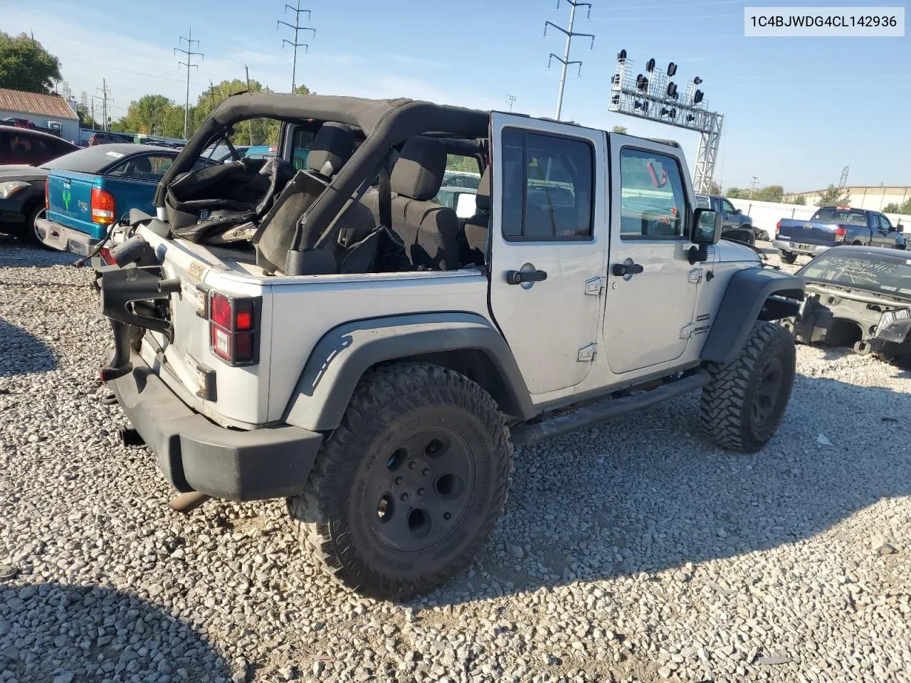 2012 Jeep Wrangler Unlimited Sport VIN: 1C4BJWDG4CL142936 Lot: 71078774