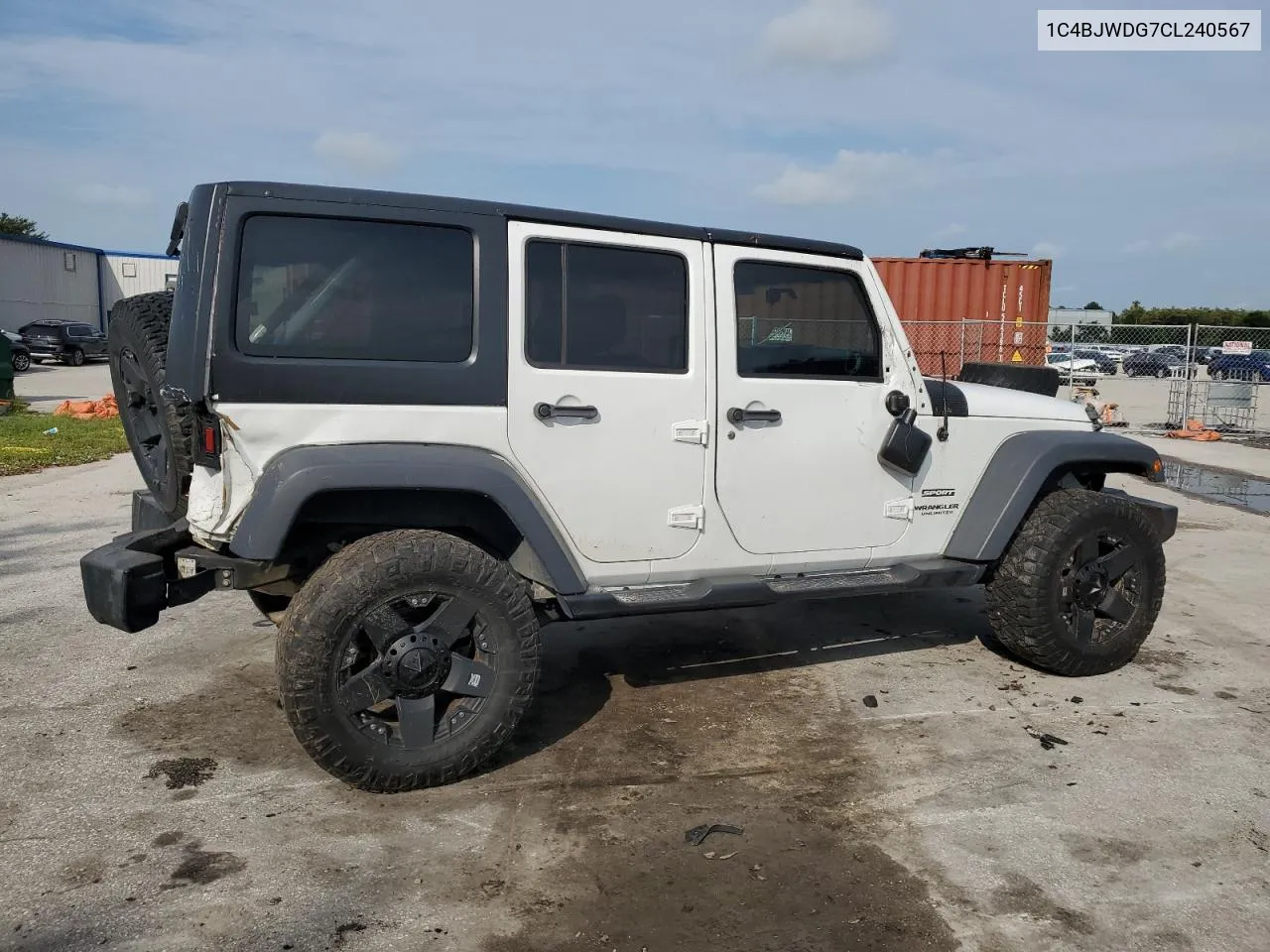 2012 Jeep Wrangler Unlimited Sport VIN: 1C4BJWDG7CL240567 Lot: 71243214