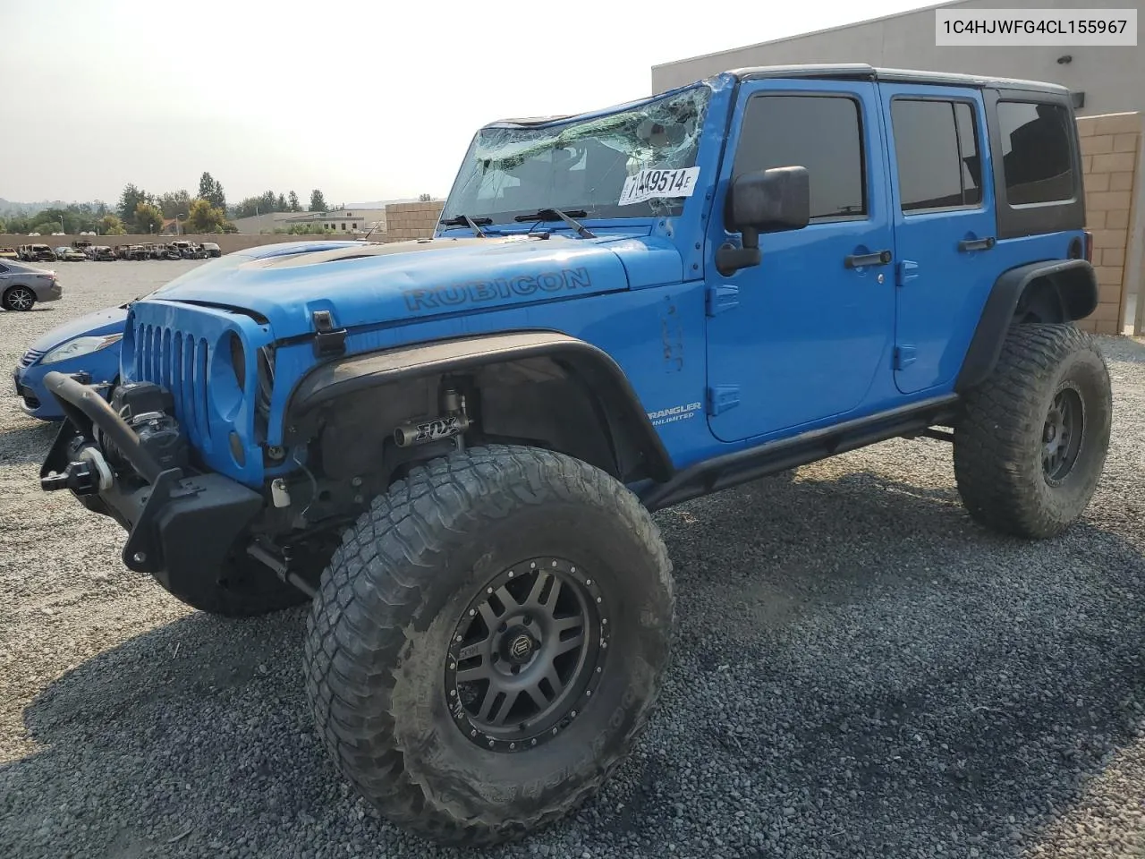 2012 Jeep Wrangler Unlimited Rubicon VIN: 1C4HJWFG4CL155967 Lot: 71449514