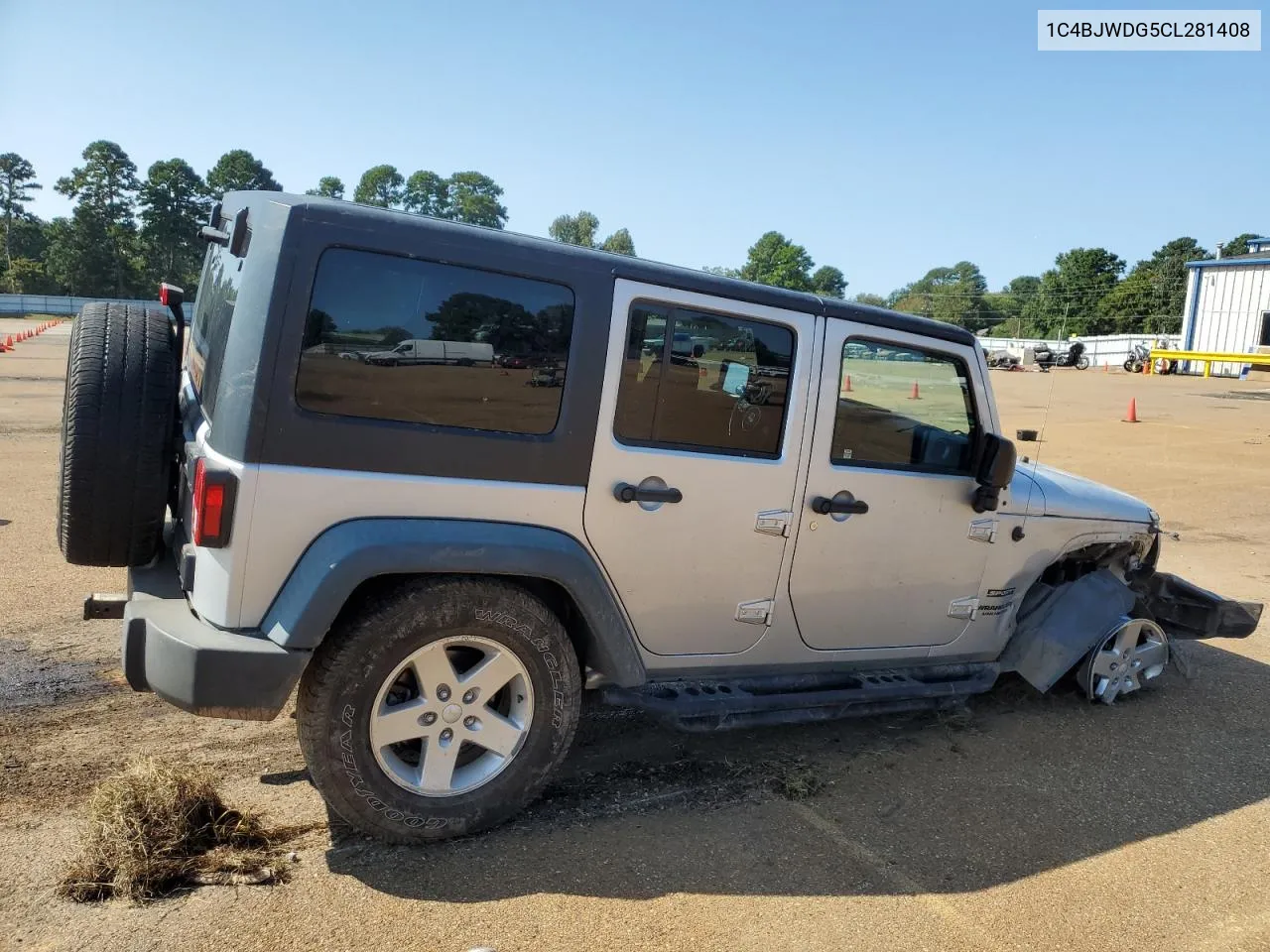 2012 Jeep Wrangler Unlimited Sport VIN: 1C4BJWDG5CL281408 Lot: 71465574