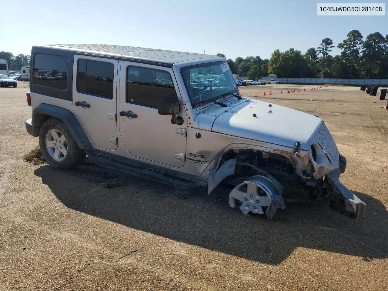 2012 Jeep Wrangler Unlimited Sport VIN: 1C4BJWDG5CL281408 Lot: 71465574