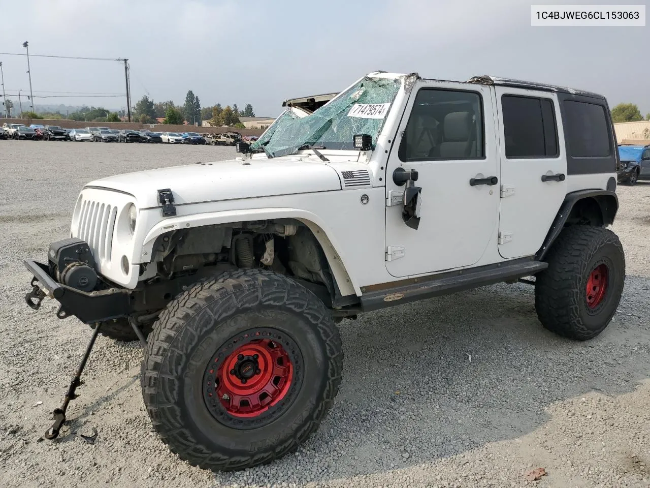 2012 Jeep Wrangler Unlimited Sahara VIN: 1C4BJWEG6CL153063 Lot: 71479574