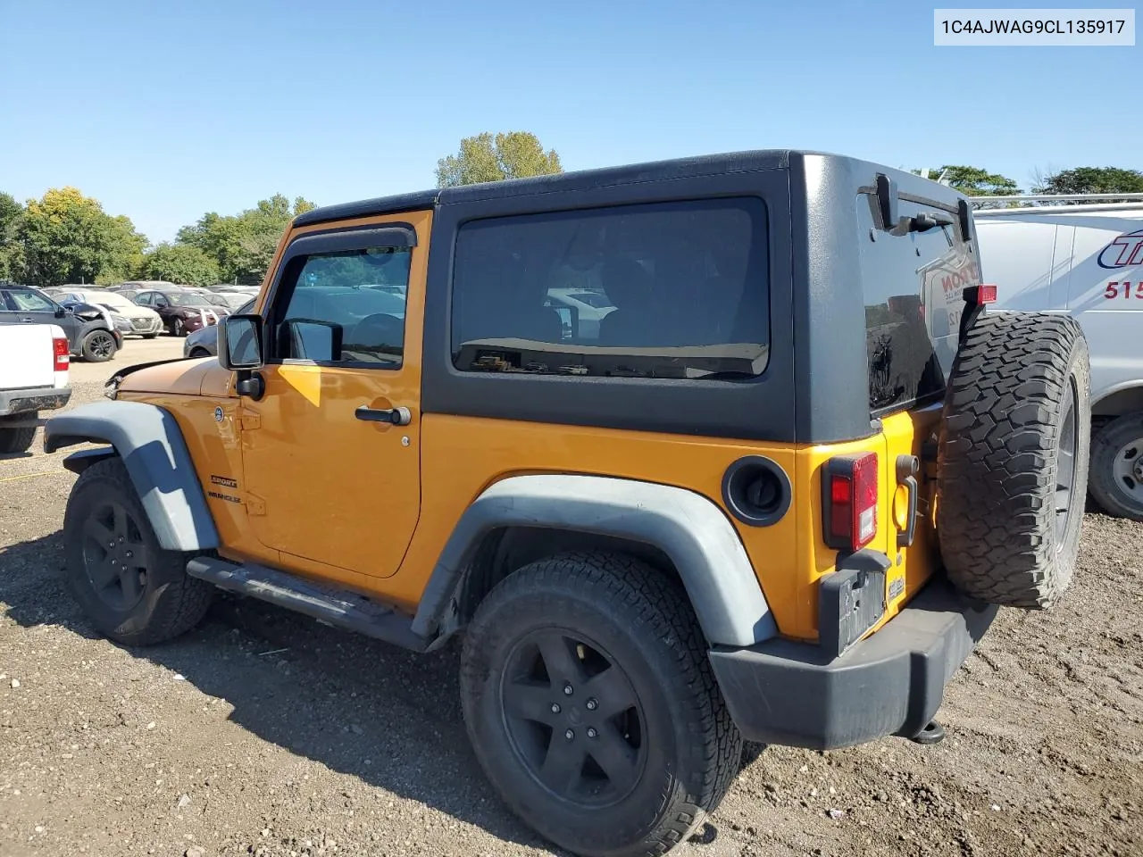 2012 Jeep Wrangler Sport VIN: 1C4AJWAG9CL135917 Lot: 72013794