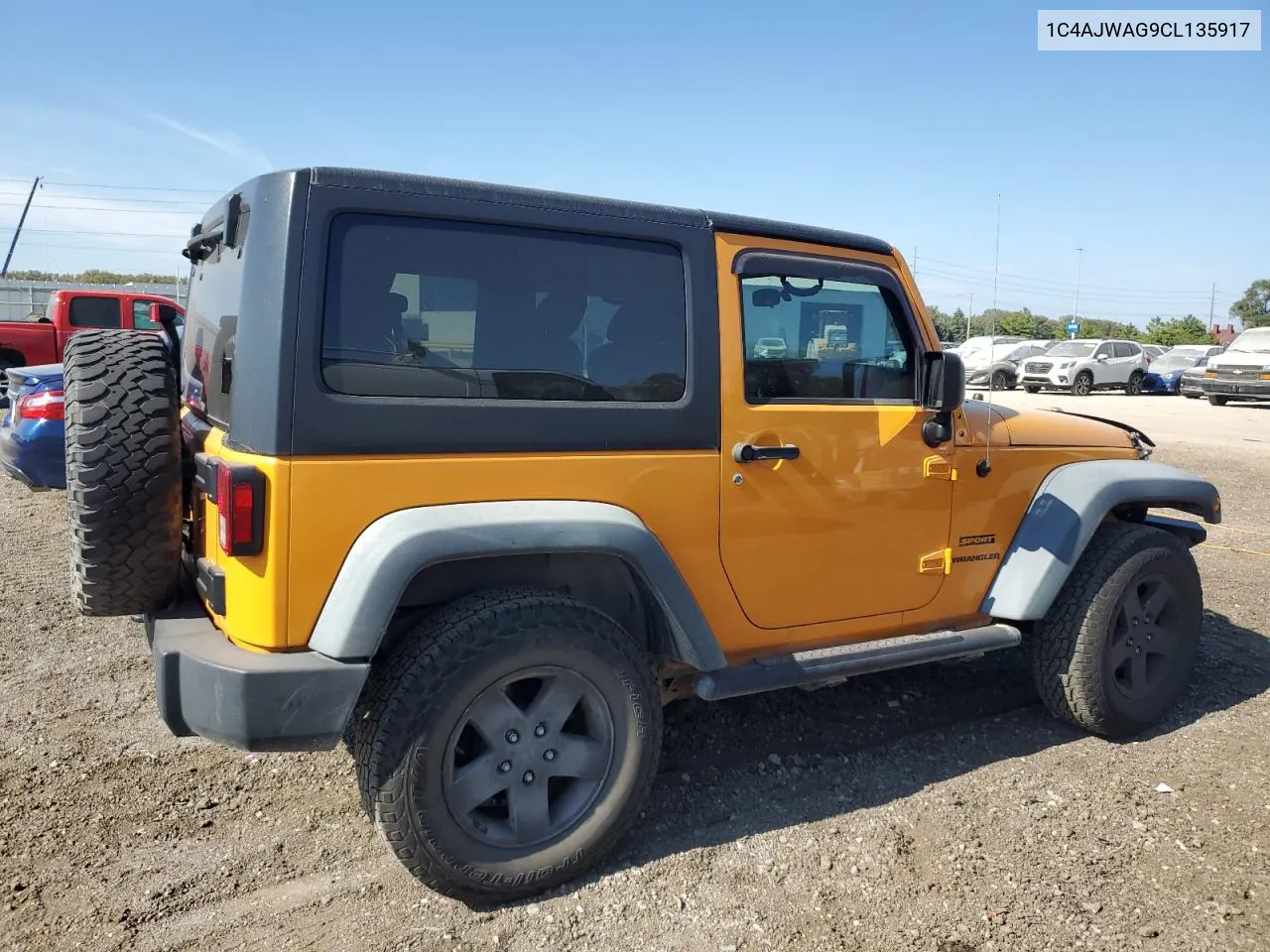 1C4AJWAG9CL135917 2012 Jeep Wrangler Sport