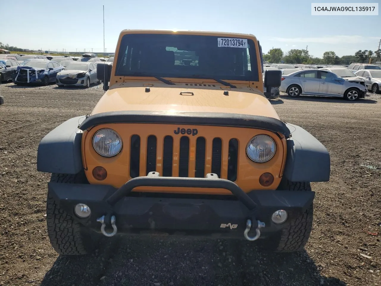 1C4AJWAG9CL135917 2012 Jeep Wrangler Sport