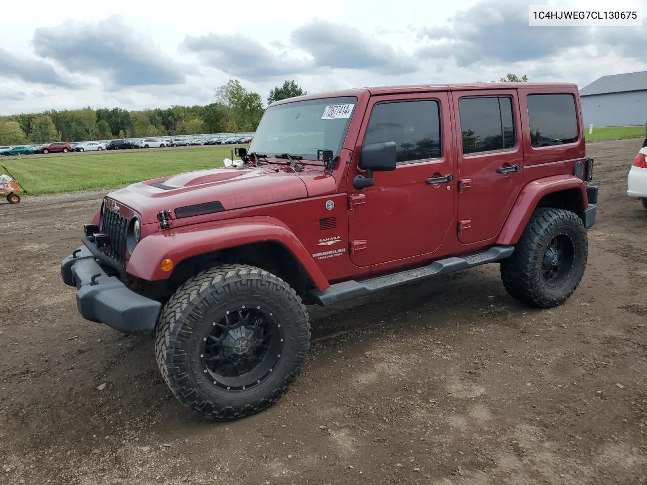 2012 Jeep Wrangler Unlimited Sahara VIN: 1C4HJWEG7CL130675 Lot: 72677414