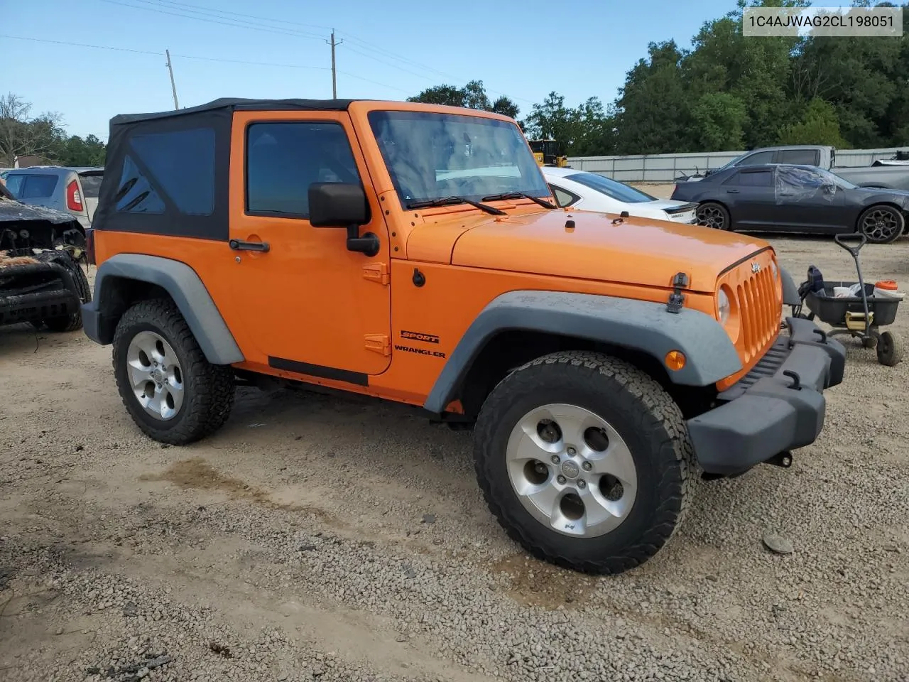 2012 Jeep Wrangler Sport VIN: 1C4AJWAG2CL198051 Lot: 72845164