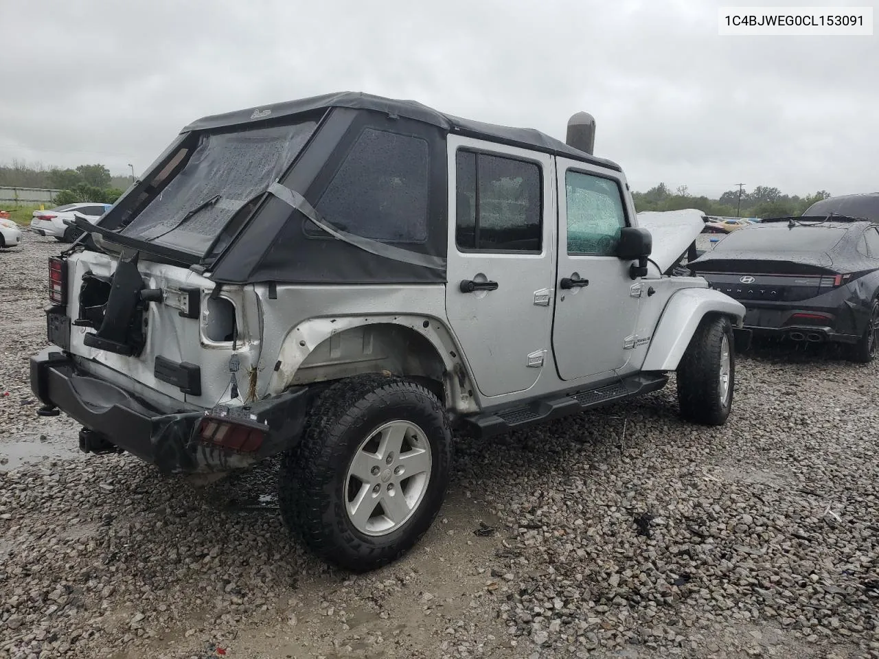 2012 Jeep Wrangler Unlimited Sahara VIN: 1C4BJWEG0CL153091 Lot: 72929824