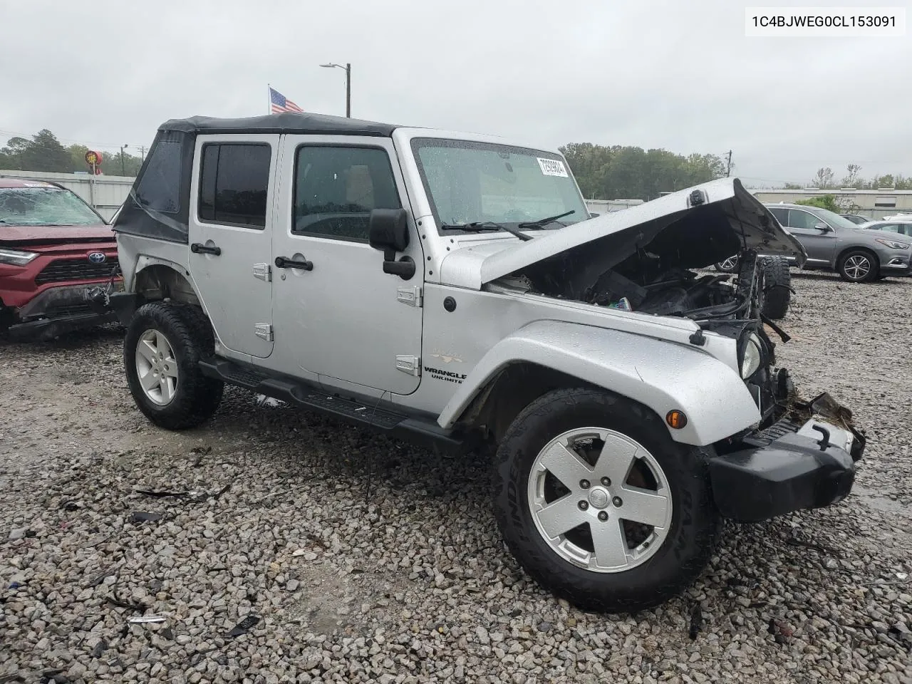 2012 Jeep Wrangler Unlimited Sahara VIN: 1C4BJWEG0CL153091 Lot: 72929824