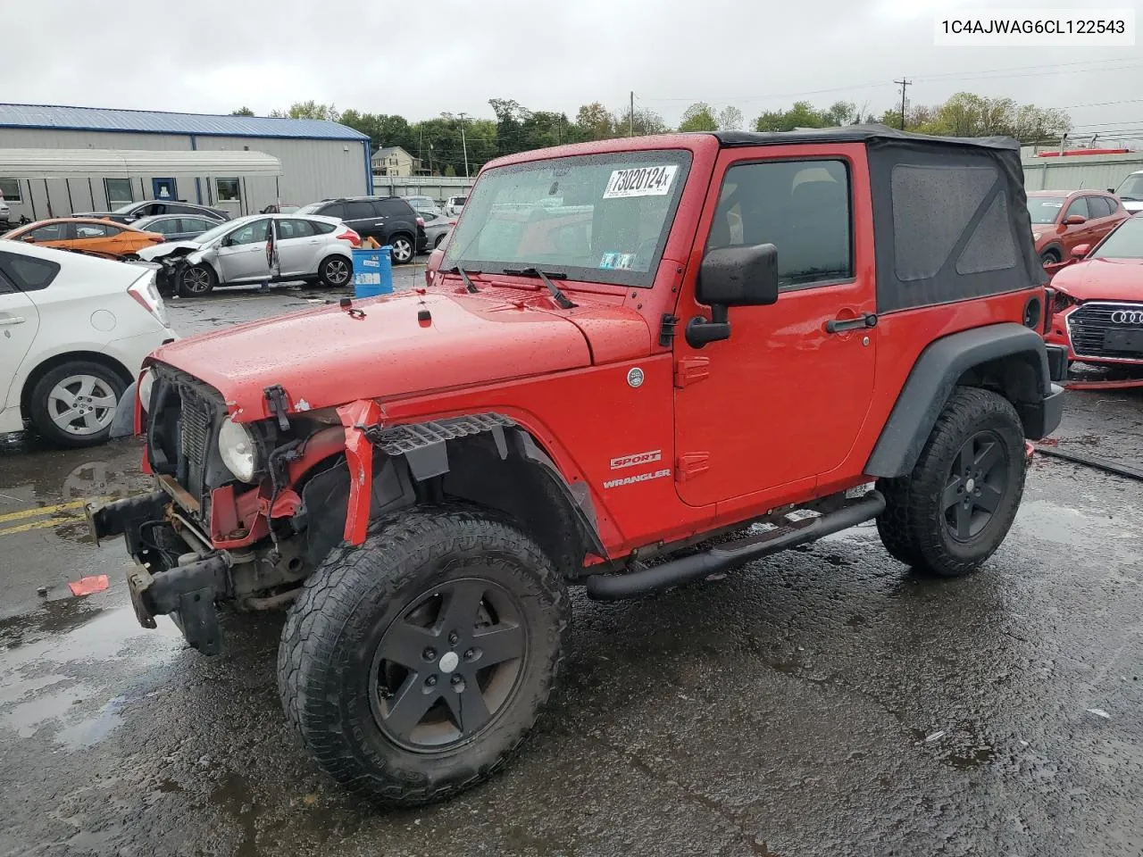 1C4AJWAG6CL122543 2012 Jeep Wrangler Sport