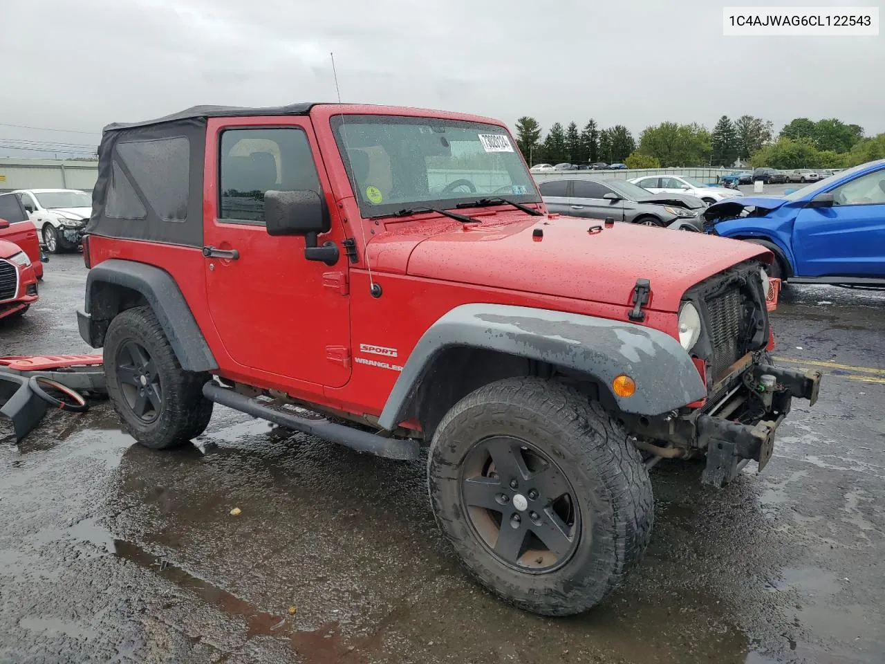 2012 Jeep Wrangler Sport VIN: 1C4AJWAG6CL122543 Lot: 73020124