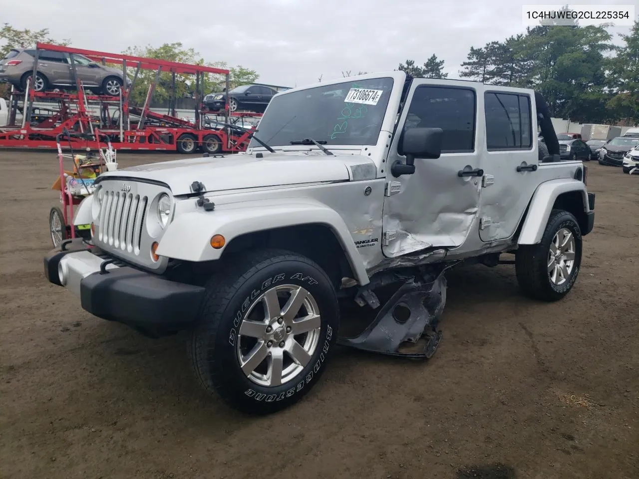 2012 Jeep Wrangler Unlimited Sahara VIN: 1C4HJWEG2CL225354 Lot: 73106674