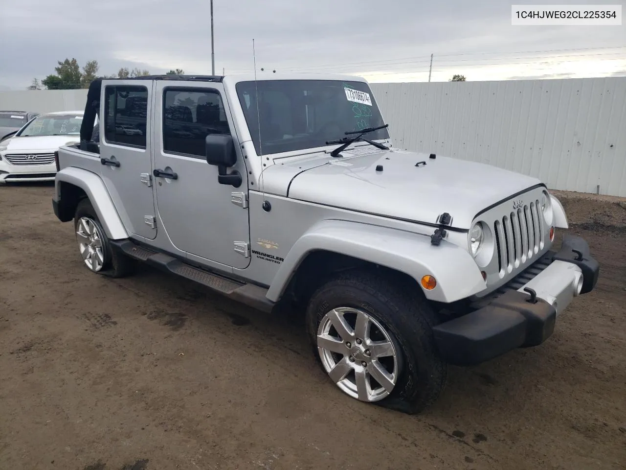 2012 Jeep Wrangler Unlimited Sahara VIN: 1C4HJWEG2CL225354 Lot: 73106674