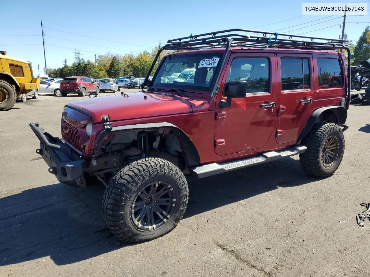 2012 Jeep Wrangler Unlimited Sahara VIN: 1C4BJWEG0CL267043 Lot: 73173324