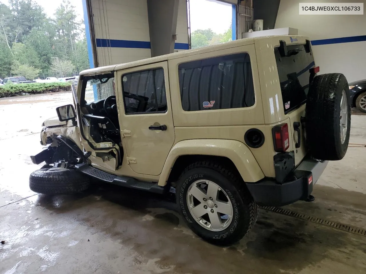 2012 Jeep Wrangler Unlimited Sahara VIN: 1C4BJWEGXCL106733 Lot: 73174504