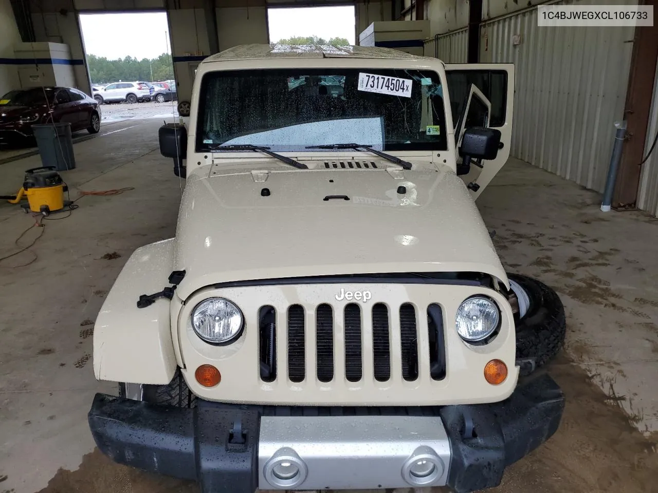 2012 Jeep Wrangler Unlimited Sahara VIN: 1C4BJWEGXCL106733 Lot: 73174504