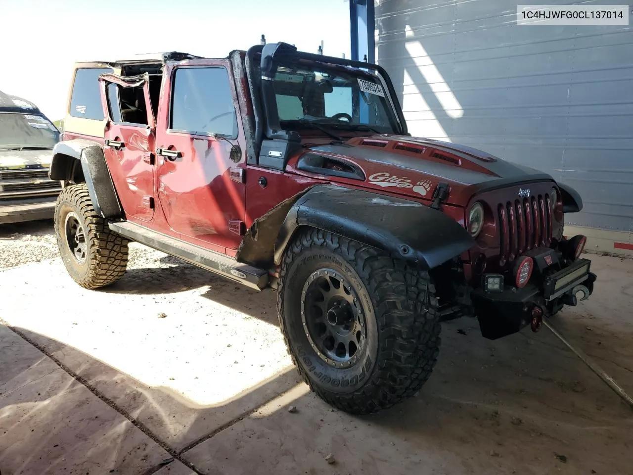 2012 Jeep Wrangler Unlimited Rubicon VIN: 1C4HJWFG0CL137014 Lot: 73395374