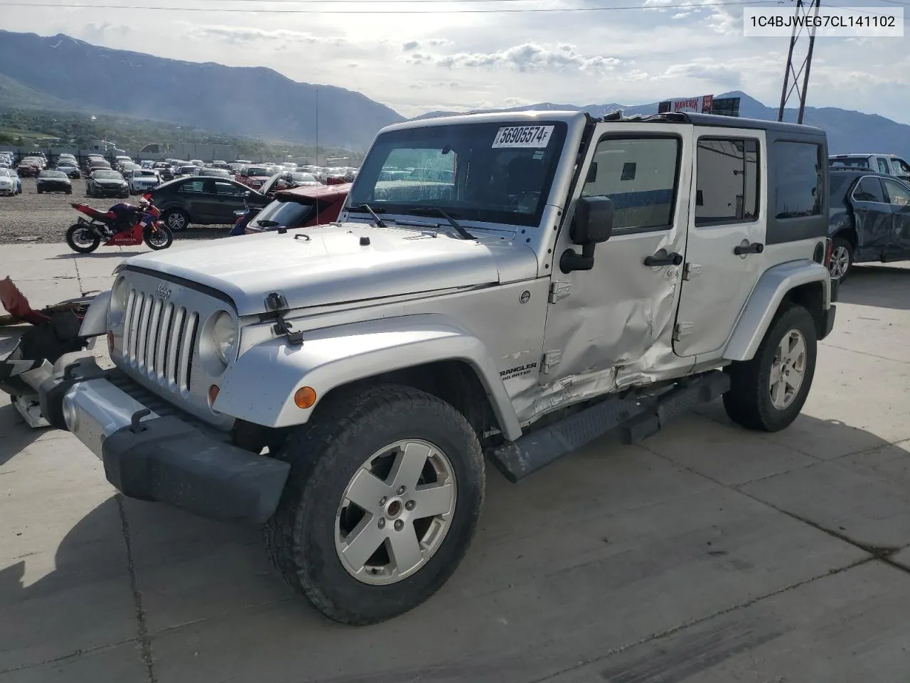 2012 Jeep Wrangler Unlimited Sahara VIN: 1C4BJWEG7CL141102 Lot: 73502014