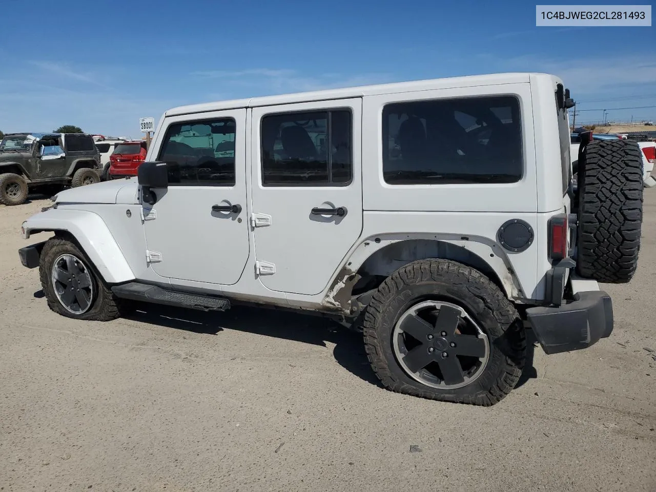 1C4BJWEG2CL281493 2012 Jeep Wrangler Unlimited Sahara