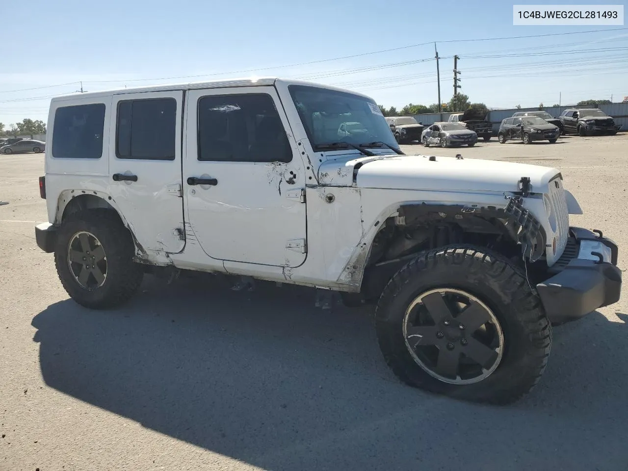 2012 Jeep Wrangler Unlimited Sahara VIN: 1C4BJWEG2CL281493 Lot: 73699074