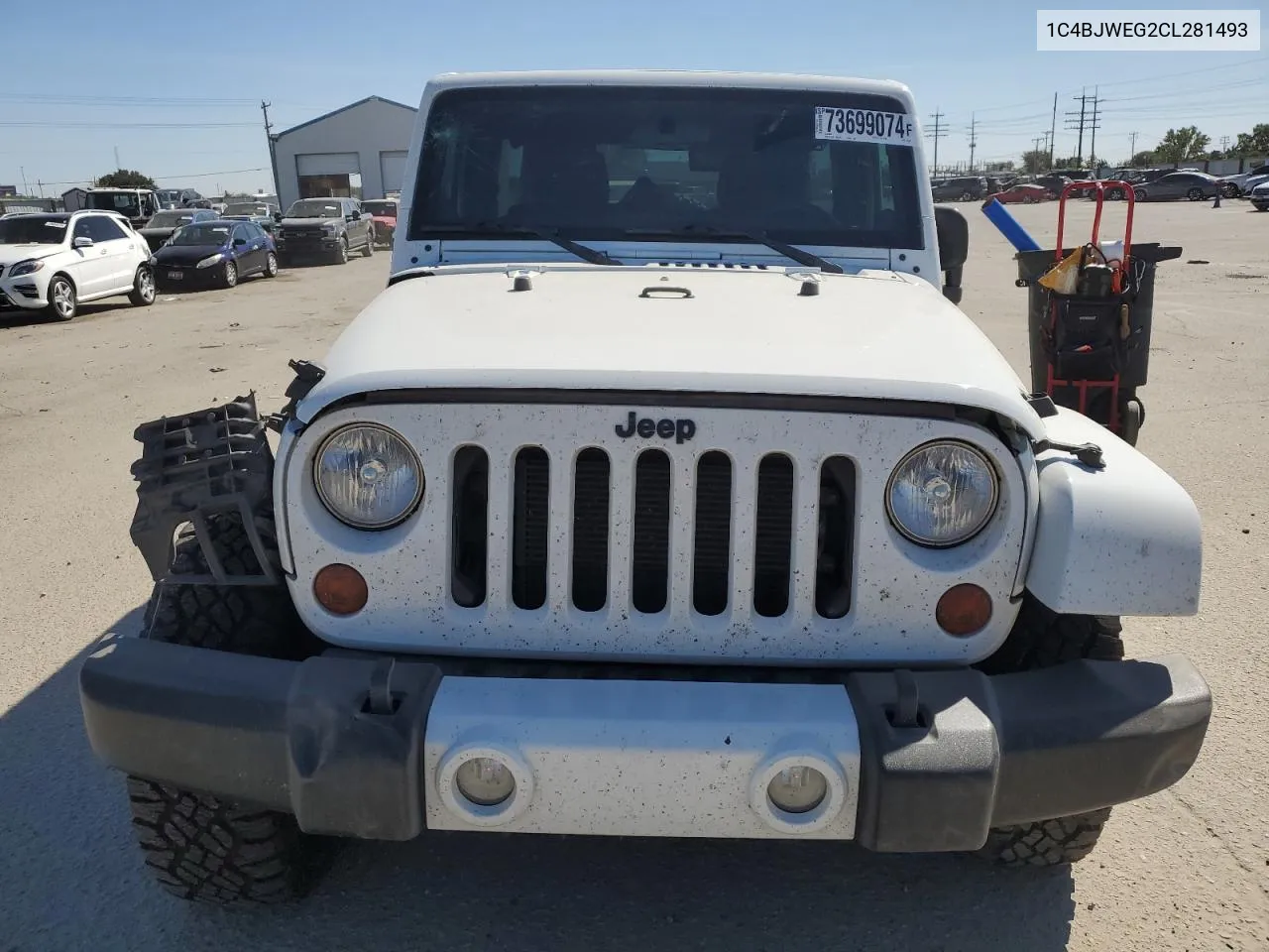 2012 Jeep Wrangler Unlimited Sahara VIN: 1C4BJWEG2CL281493 Lot: 73699074