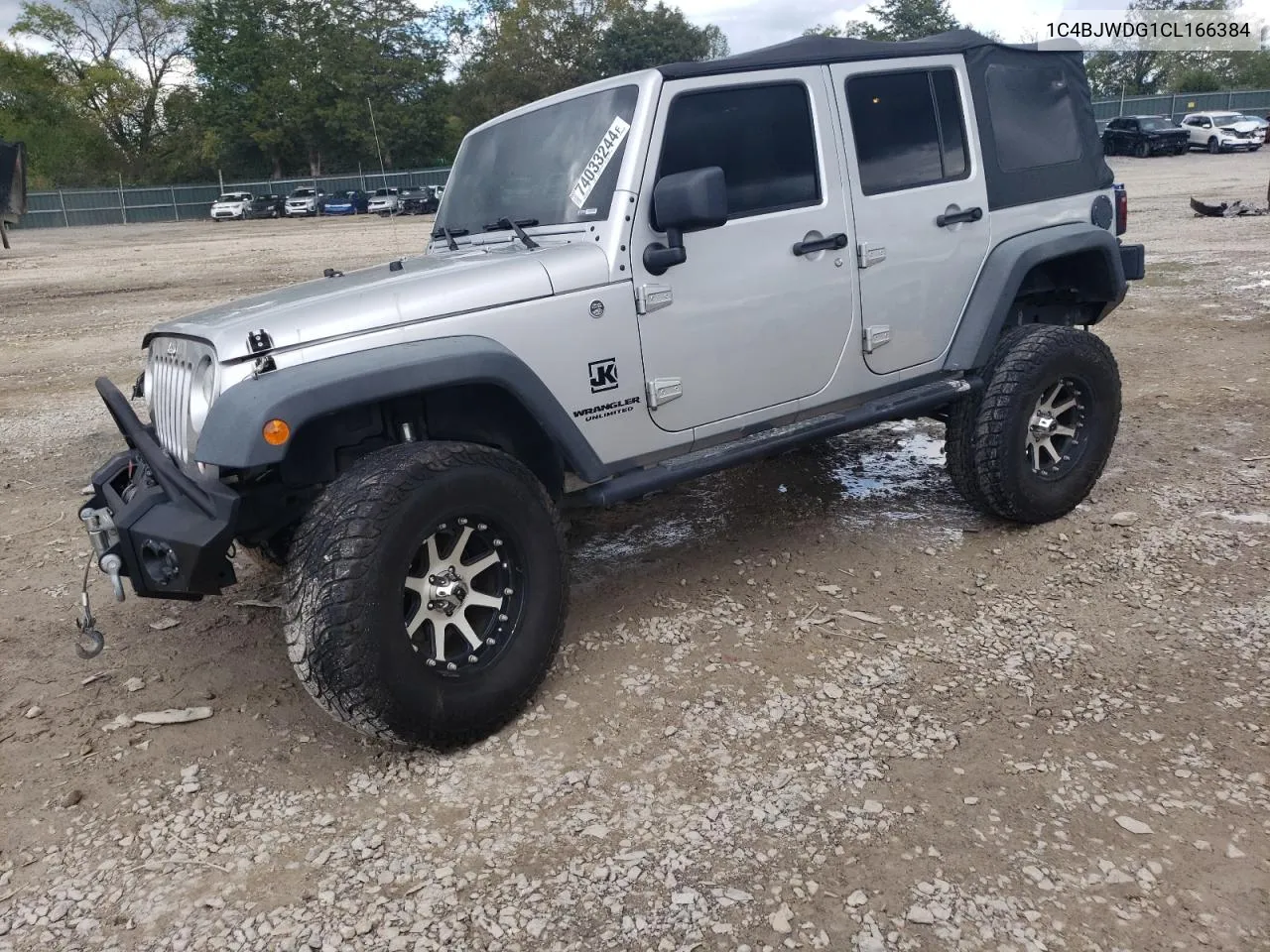 2012 Jeep Wrangler Unlimited Sport VIN: 1C4BJWDG1CL166384 Lot: 74033244