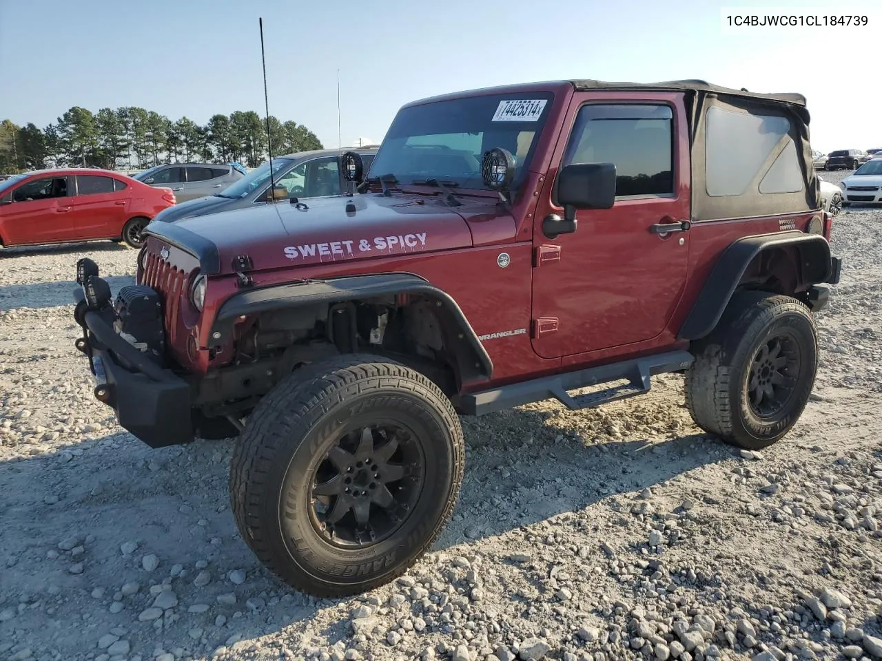 2012 Jeep Wrangler Rubicon VIN: 1C4BJWCG1CL184739 Lot: 74425314