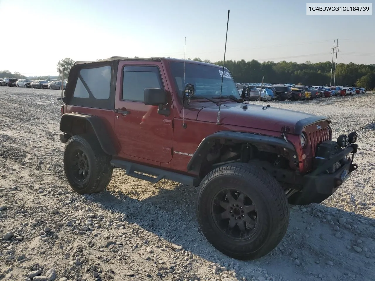 2012 Jeep Wrangler Rubicon VIN: 1C4BJWCG1CL184739 Lot: 74425314