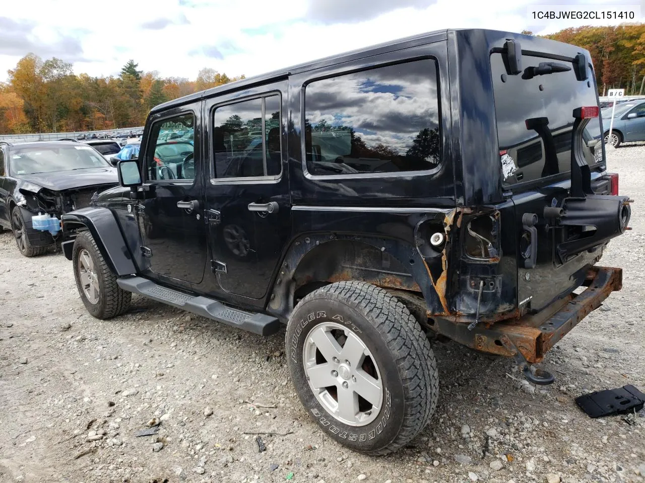 2012 Jeep Wrangler Unlimited Sahara VIN: 1C4BJWEG2CL151410 Lot: 74552784