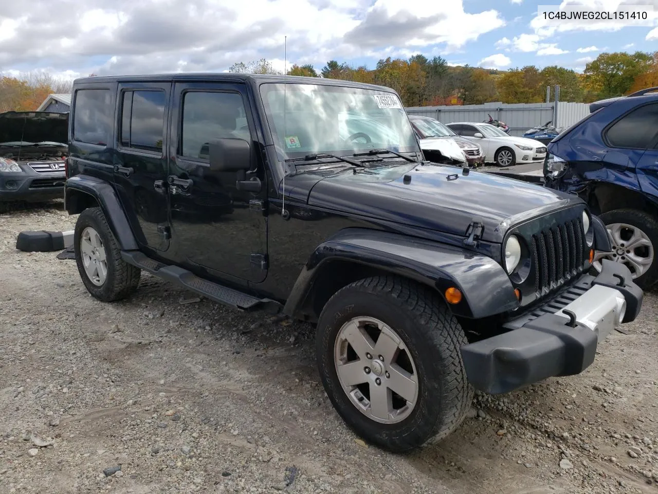 2012 Jeep Wrangler Unlimited Sahara VIN: 1C4BJWEG2CL151410 Lot: 74552784