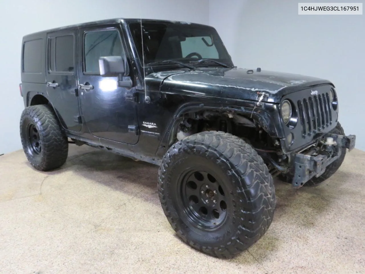 2012 Jeep Wrangler Unlimited Sahara VIN: 1C4HJWEG3CL167951 Lot: 74553344