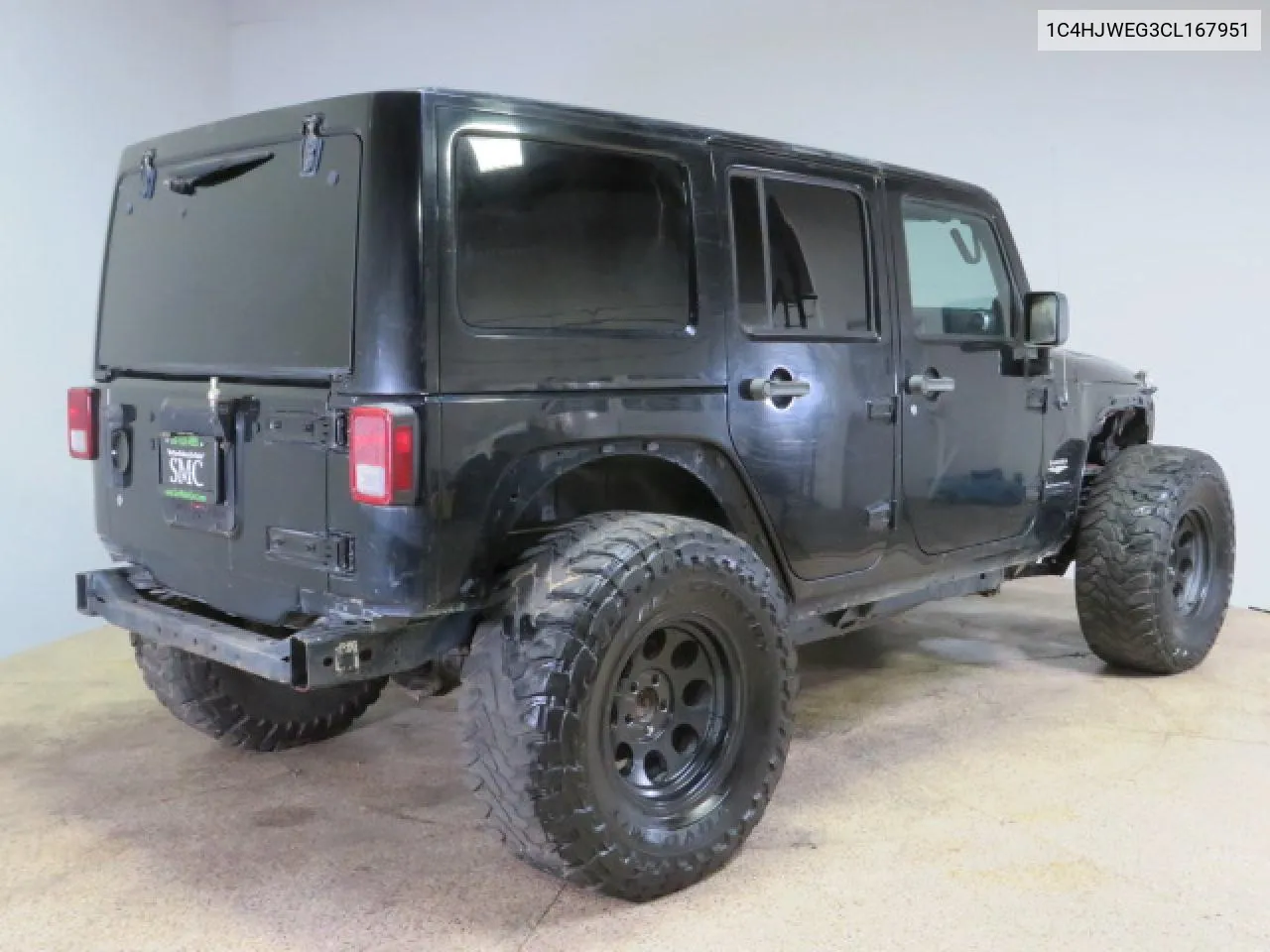 2012 Jeep Wrangler Unlimited Sahara VIN: 1C4HJWEG3CL167951 Lot: 74553344