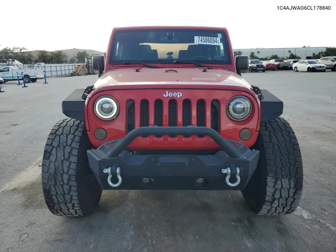 2012 Jeep Wrangler Sport VIN: 1C4AJWAG6CL178840 Lot: 74586094