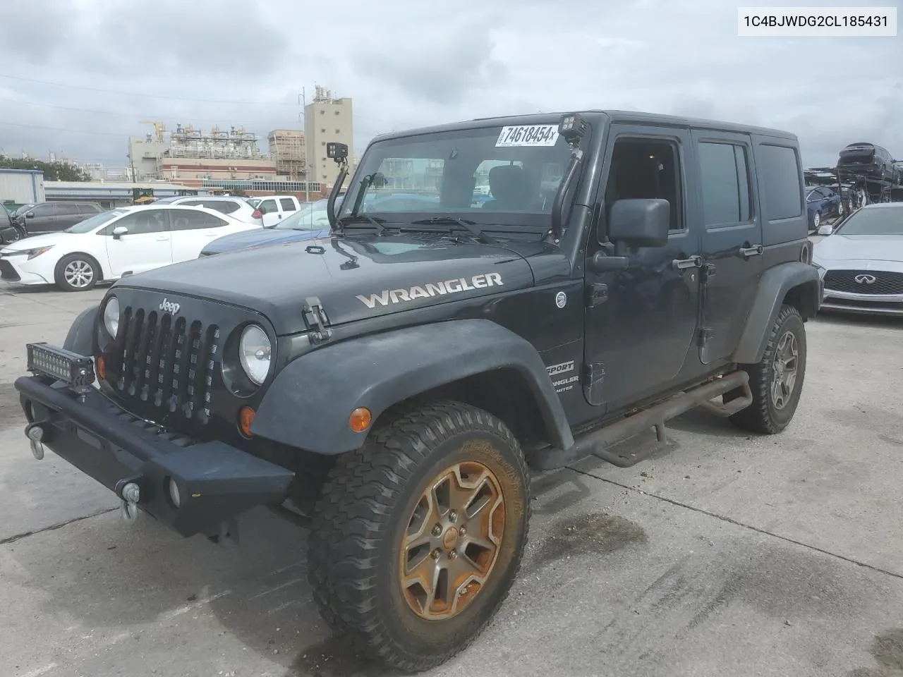 2012 Jeep Wrangler Unlimited Sport VIN: 1C4BJWDG2CL185431 Lot: 74618454