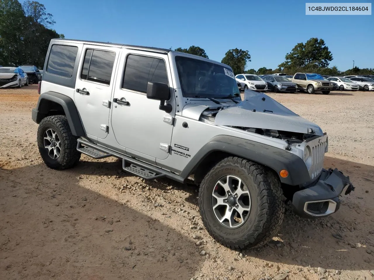 2012 Jeep Wrangler Unlimited Sport VIN: 1C4BJWDG2CL184604 Lot: 74673284