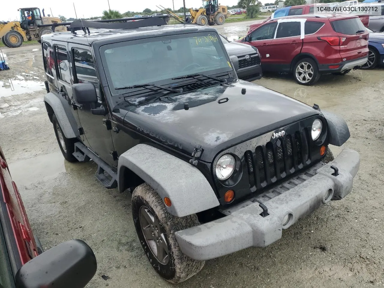 2012 Jeep Wrangler Unlimited Rubicon VIN: 1C4BJWFG3CL130712 Lot: 74920984