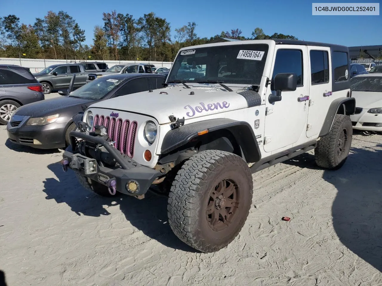 2012 Jeep Wrangler Unlimited Sport VIN: 1C4BJWDG0CL252401 Lot: 74956164