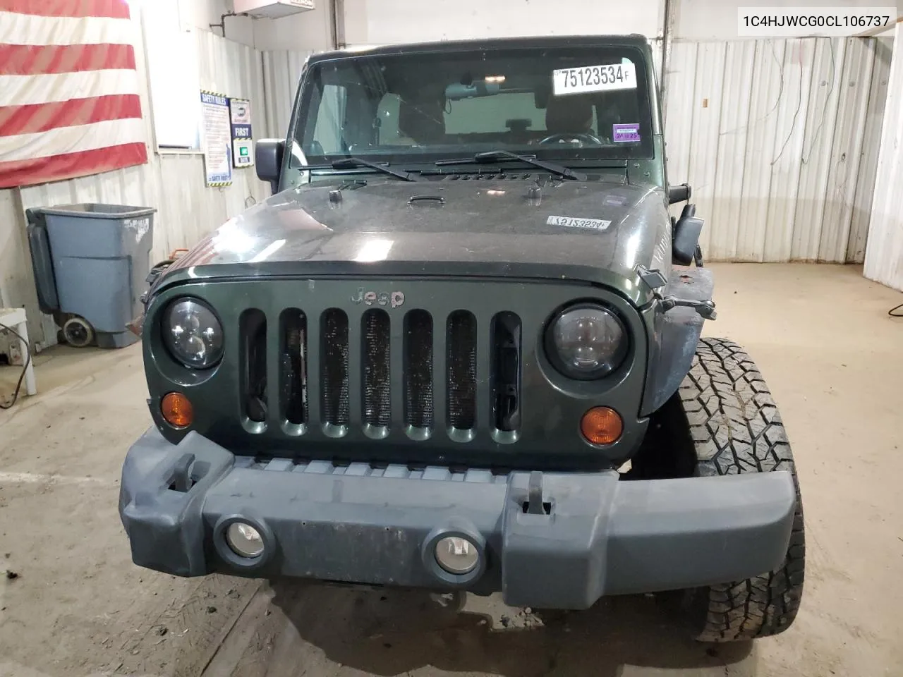 2012 Jeep Wrangler Rubicon VIN: 1C4HJWCG0CL106737 Lot: 75123534