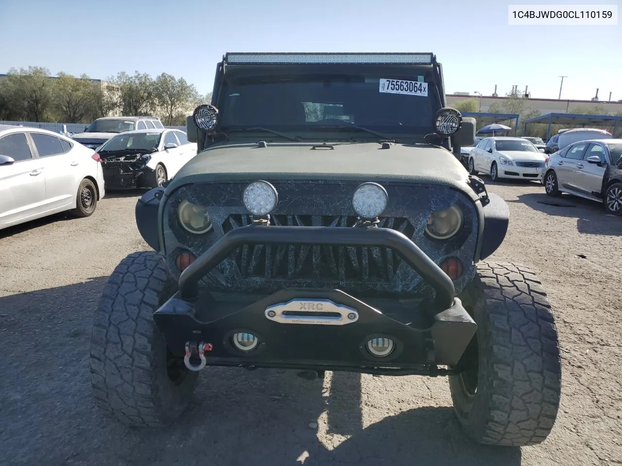 2012 Jeep Wrangler Unlimited Sport VIN: 1C4BJWDG0CL110159 Lot: 75563064